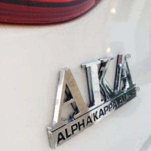 AKA Circle Shield Sorority Car Decal / Car tag